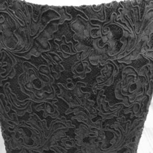 SEXCY BLACK LACE Skirt by Talbots.